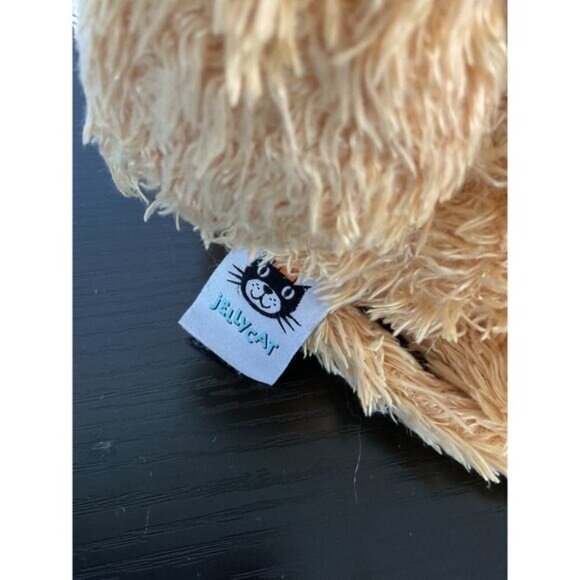 Jellycat 15" Junglie Bunglie Lion Plush Animal Yellow Tan Floppy Textured Retire - Picture 2 of 5